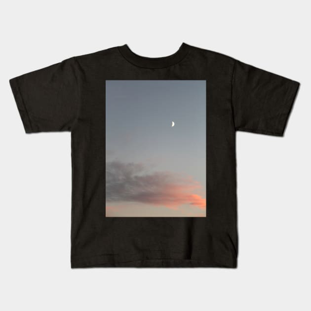 Irish Skies - Half moon Kids T-Shirt by WesternExposure